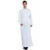エスニック服eidラマダンイスラム教徒の男性Jubba Thobe Long Dress Pakistan Dubai Arabdjellaba Kaftan Abaya Islamic Prayer Robe Gown