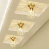 天井照明廊下廊下クリスタルアメリカンランプルミナリアスデインテリアモダンな屋内照明のためのLED