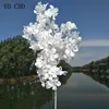 Decorative Objects Figurines 90cm Silk Hydrangea White Branch Drifting Snow Gypsophila Artificial Blossoms Wedding Arch Decorate Fake flower 230104