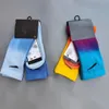 Men's and Women's Athletic Socks Basketball Sock New Fashion Casual Breathable Gradient Socks Two Pairs of High Tube