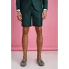 Мужские костюмы Blazers 2023 Классический случайный летний зеленый свадебный пляж смокинг для мужчин шорты для жениха.