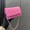 CC العلامة التجارية Cross Body Classic Lambbskin WOC WOLETS حقائب مصممة مصممة عتيقة ألوان ذهبية مبطن