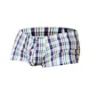Underpants Classic Sexy Plaid Mens Boxer Shorts Men Underwear U Convex Pouch Panties Boxers For Male Homme