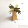 Gift Wrap Mini Summer Coconut Palm Tree Candy Box Bags Birthday Hawaiian Party Wedding Favors Baby Shower Decoration Supplies Drop D Dhxbs