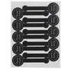 Hediye Sargısı 100 PCS El Yapımı Ambalaj Sızdırmazlık Etiketleri Uzun Stil Siyah Kek Etiket Kraft Pişirme