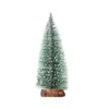 Christmas Decorations Artificial Tree Natural Wooden Window DIY Desktop Craft Green Pine Xmas Party Decor Festival Supplies