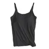 Camisoles & Tanks Built In Bra Tank Top With For Women Tops Adjustable