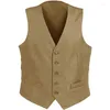 Gilet da uomo Grigio Borgogna Nero Gilet da uomo Gilet da lavoro solido Giacca formale Slim Fit Gilet Homme per Groosmen Uomo Matrimonio