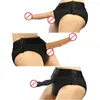 Slip ouvert entrejambe bref sexy culotte creuse pour femmes hommes les sous-vêtements réglables sangle lesbienne sur JJ pantalon imite la lingerie