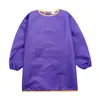 Grembiuli per bambini Bavaglino Vestiti per bambini Grembiule impermeabile a maniche lunghe Bambini che mangiano pasti Pittura Panni rutto 7 colori DE985