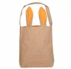 Wholesale Easter Basket Party Cute Bunny Ear Bag Creative Candy Gift Bag Easters Rabbit Egg Tote Bags SN619