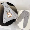 Hoodie Hoodie Conjunto de crianças Designers Designers Garotos Meninos Treno de trajes com letras