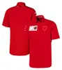 Camicie con colletto polo da corsa F1 Camicia casual da pilota della squadra di Formula 1 con bottoni Maglietta moda da uomo Maglia estiva traspirante manica corta