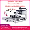 CNC Machine 3020 Router di legno a 4 assi 3040 500W Macchina per incidere di fresatura di metalli per incisore di alluminio PCB