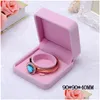 J￳ias de joias moda rosa cremywwhite veet ring ring screnings pendente colar pulseira de pulseira cl￡ssica show de luxo octogonal estojo d dh6to