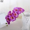 Dekorativa blommor 70 cm Silk Phalaenopsis Artificial Branch Fake Plant for Wedding Year Home Party Bouquet Table