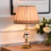 Table Lamps Crystal Lamp Living Room Light Luxury Simple Bedside Nordic Dimmer Switch Metal Base Luminarias Decorativas A