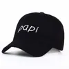 Snapbacks Voron Nouvelle broderie Papi Cotton Baseball Men Femmes Fashion Papi Dad Hop Hop Snapback Bone Cap Hats 6 Style 0105