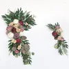 Decorative Flowers Wedding Simulation Rose Flower Arch Decorations Party Stage Background Artificial Scene Layout Decor Supplies