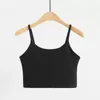 Ll238 avec logo Vêtements de yoga Sous-vêtements de sport Vêtements d'extérieur pour femmes Beau dos Rassembler Soutien-gorge antichoc Sangle Top Fitness Gilet de course