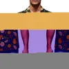 Men's Casual Shirts Textured Design Printed Polynesian Style Luxury Men's Shirt V-Neck Short Sleeve Hawaii Slim Summer Sports