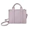 2023 Luxo The Tote Bag Designer Women Mini Grande Canvas Couro Crossbody Bolsas de ombro com tira Bolsa de bolsas rosa preto PVC