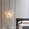 Pendant Lamps All-copper Light Luxury Post-modern Crystal Chandelier Bedroom Bedside Restaurant Simple Creative Porch Corridor Bar Lamp