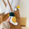 Keychains Pretty Bird Cute Real Sheep Fur Stylish Bag Hanger Keychain Doll Christmas Gift Key Ring