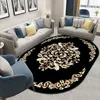 Carpet Nordic Light Luxury Oval Living Room Irregular Home Decoration Bedroom s Washable Lounge Rug el Lobby Rugs 230104