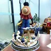 Action Toy Figures One Piece GK Luffy Roronoa Zoro PVC Action Figure Collection Statue Modèle Figurine Enfants Kid Toy Cadeaux 36cm T230105