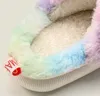 Slipper Autumn and Winter Children's Cotton Slippers Cute Cartoon Unicorn Hushåll Plush Casual Soft Boys Girls Kids 230105