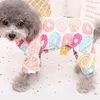 Pijama de macacão de cão doce de cães de gato para cães pequenos shih tzu yorkshire terrier pijamas macacão de cachorrinho roupas de cachorro pijama chien