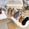 Austrália clássico clássico quente botas femininas mini meia neve bota EUA GS 585401 Winter Ful Full Fluffy Furry Satin Boots Booties