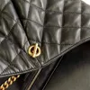 2023 ICARE MAXI 쇼핑 가방 대형 디자이너 가방 퀼트 토트 백 부착 여성 핸드백 패션 블랙 램스 피부 토트 어깨 지갑