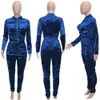 Automne Hiver Velours Survêtements Femmes Survêtements Veste À Manches Longues Et Pantalons Empilés Deux Pièces Ensembles Tenues Assorties Casual Jogger Costumes Workout Sporswear 8571