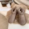 Austrália clássico clássico quente botas femininas mini meia neve bota EUA GS 585401 Winter Ful Full Fluffy Furry Satin Boots Booties