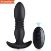 Massaggiatore giocattolo del sesso Telescopico Anal Butt Plug Vibratore Telecomando Massaggiatore prostatico maschile Giocattoli in silicone per donne