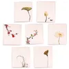 Gift Wrap 10Pcs Chinese Style Flower Greeting Cards With Paper Wedding Invitations Handwritten Postcards Thank You