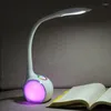 Bordslampor Ögonskydd LED -skrivbordslampa Touch Dimning RGB Färgglad atmosfär Nattljus för att läsa Study Kids Bedroom Bedside