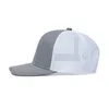 Snapbacks PANGKB Brand Blank Light Grey Cap cappello di snapback traspirante in maglia solida estiva di alta qualità cappello da camionista sportivo per feste all'aperto per adulti 0105