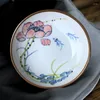 Plates Ceramic Refreshment Tray Chinese Zen Plate Antique Dessert Pastry Hand Painted Fruit Snack