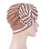 Etnisk kläder Braid Chemo Cap Islamic Milk Silk Prayer Hats Wrap Hijab Caps Women Muslim Hijabs Turban Bonnet