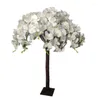 Decorative Flowers 150CM Tall Artificial Flower Phalaenopsis Tree Plant Pot White Butterfly Orchid Table Ornament For Wedding Home