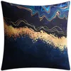 Pillow Abstract Fluid Art Ink Design Pillowcase 45X45cm Cover For Sofa Modern Living Room Decorative Covers Home Decor