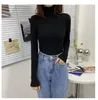 Women's Sweaters High-collared High-bounce Sweater For Women Autumn And Winter Fashion Slim Knit Undergarment With Long Sleeve Pullover