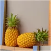 Party Decoration Display Artiifical Pineapple Fruit Model High Simation Fake Pography Props Ornament Drop Delivery Home Garden Festi Dhsq2