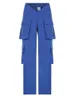 Men s Pants SHENGPALAE Fashion Khaki Trouser s Autumn 2023 V type High Elastic Waist Straight Loose Cargo Female 5E711 230104