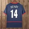 2002 2005 HENRY BERGKAMP Mens RETRO Soccer Jerseys 94 97 V. PERSIE VIEIRA MERSON ADAMS Home Away 3rd Football Shirt Short Long Sleeve Uniforms
