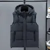 Herrenwesten Plus Size Herren Winter wasserdichte warme ärmellose Jacke Sport Kapuze Freizeitweste Männer Herbst verdicken Weste