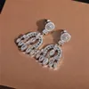 Dangle Earrings Vagzeb Bohemia Style Women Drop Silver Color Fashion Versatile Accessories Delice Anniversary Love Gift Party Jewelry